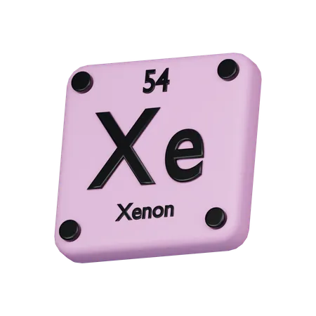 Xenon Element 3 D Icon 3D Icon