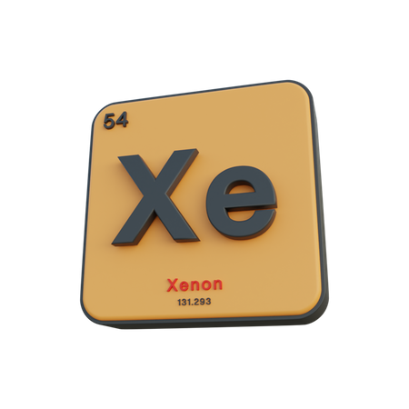 Xenon  3D Illustration