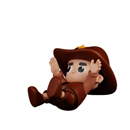Xerife em queda  3D Icon