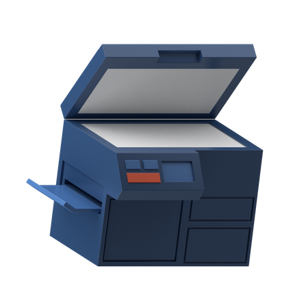 Xerox Machine 3D Illustration