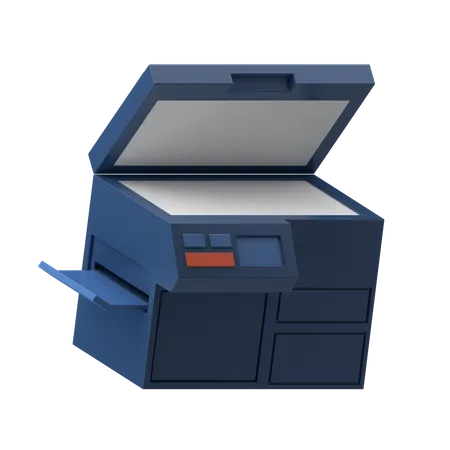 3 D Rendering Of Photocopy Machine 3D Illustration