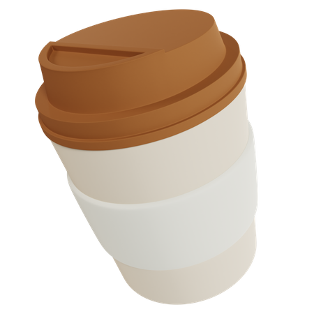 Xícara de café frio  3D Icon