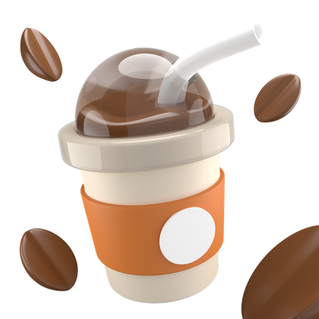 Xícara de café gelado  3D Icon