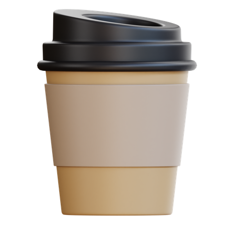 Copo de café de papel  3D Icon