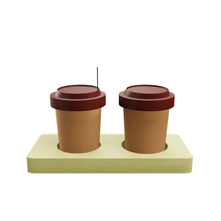 Xícaras de café  3D Icon