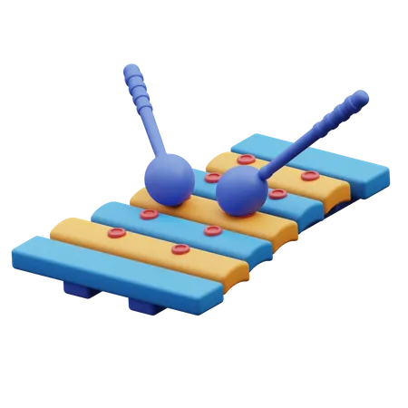 Xilófono  3D Icon