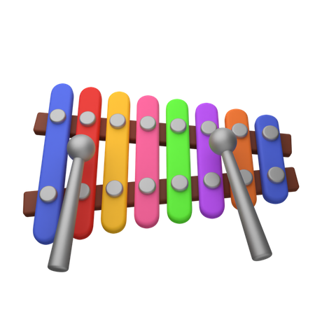 Xilófono  3D Icon
