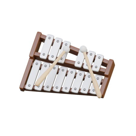Xilófono  3D Icon