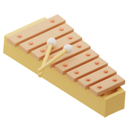 Xilófono  3D Icon