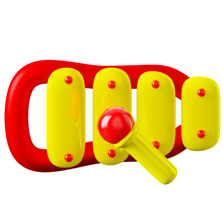 Xilófono  3D Icon