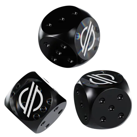 Xlm Glass Dice Crypto  3D Icon