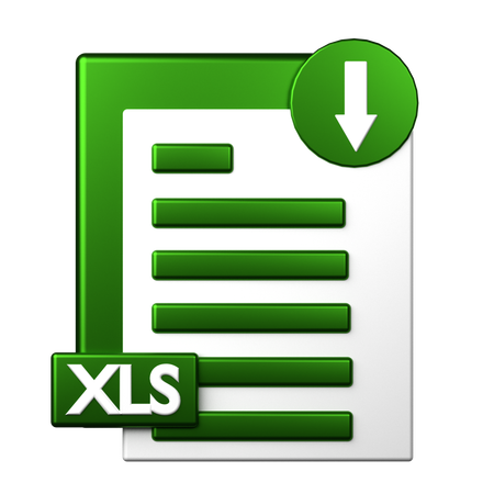 Baixar xls  3D Icon