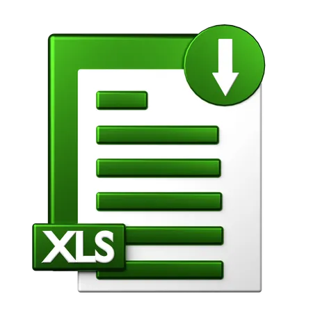 Baixar xls  3D Icon