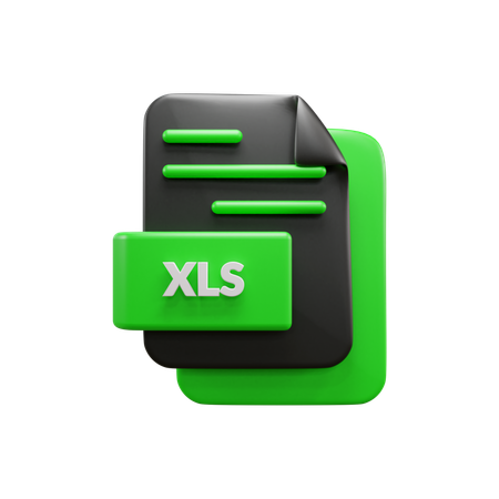 Xls-Datei  3D Icon