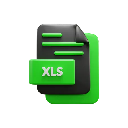 Xls-Datei  3D Icon