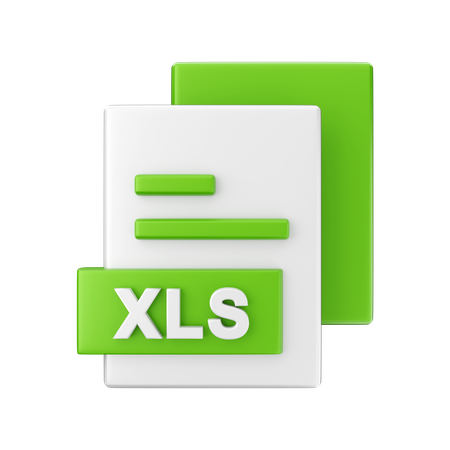 Xls-Datei  3D Illustration