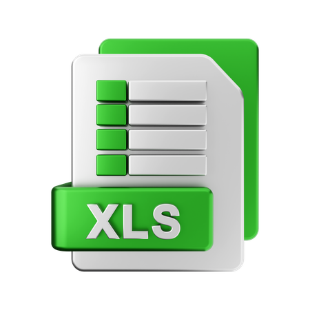 Xls-Datei  3D Illustration