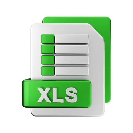 Xls-Datei  3D Illustration
