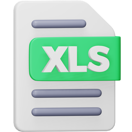 Xls-Datei  3D Icon