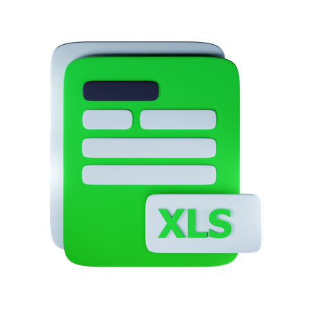 Xls Dateierweiterung  3D Icon