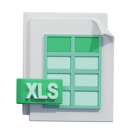 Xls-Dokument  3D Icon