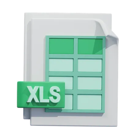 Xls-Dokument  3D Icon