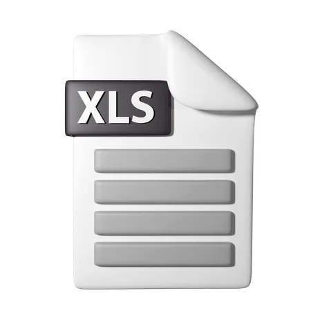 3 D Icon Illustration Of Xls File Icon 3D Icon