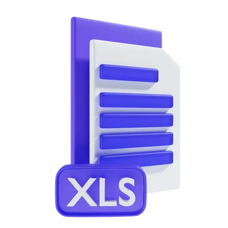 Xls File Icon 3 D Illustration 3D Icon