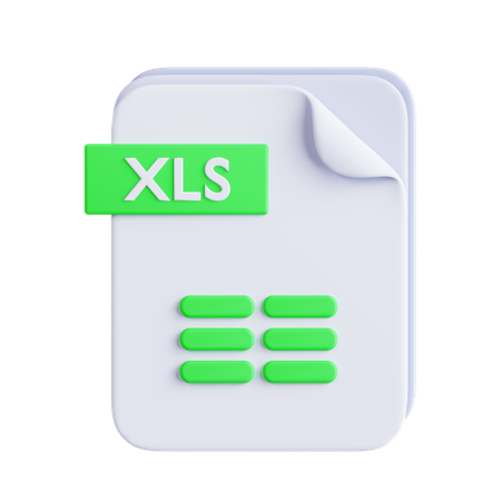 Xls File  3D Icon