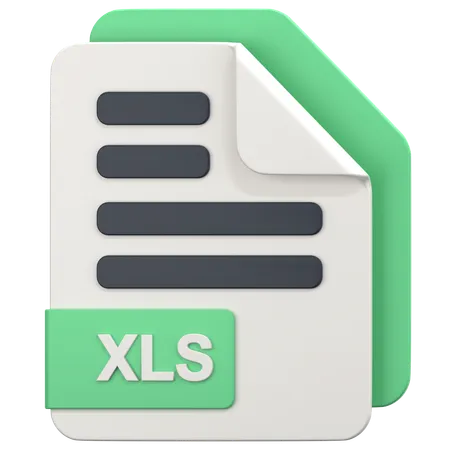 Xls File  3D Icon