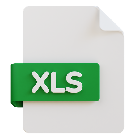 Xls File  3D Icon