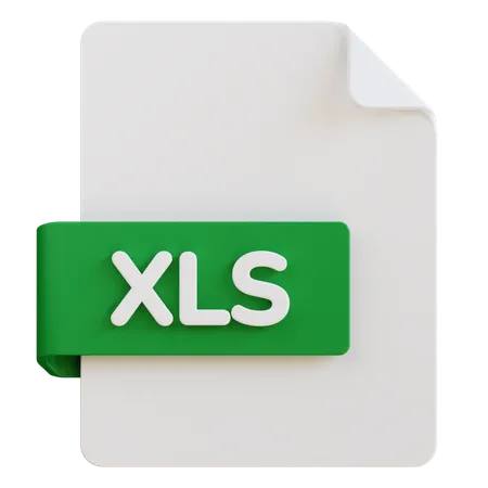 Xls File  3D Icon