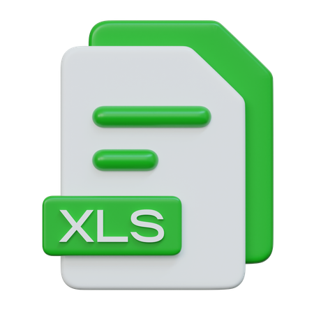 Xls File  3D Icon