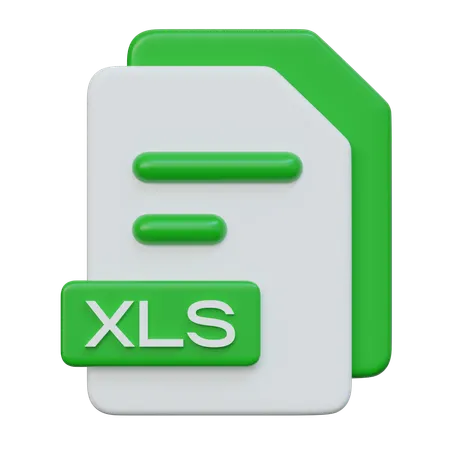 Xls File  3D Icon