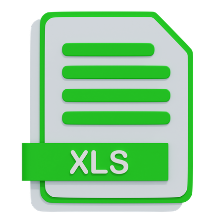 XLS  File  3D Icon