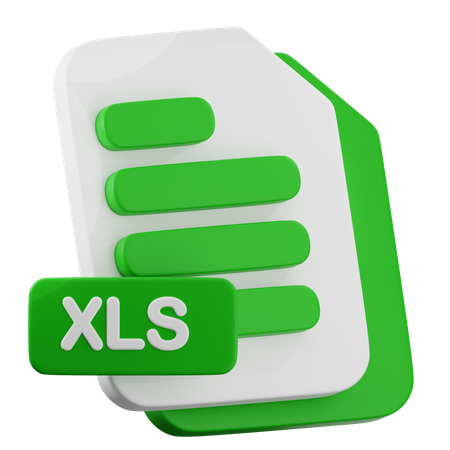 XLS FIle  3D Icon