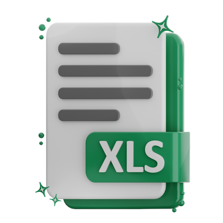 Xls File  3D Icon