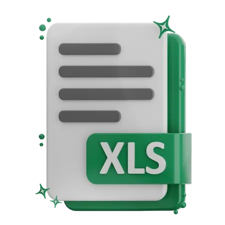 Xls File  3D Icon