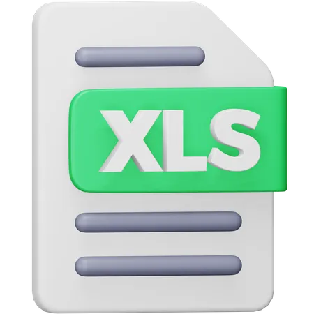 Xls File  3D Icon