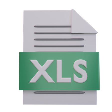 Xls File  3D Icon