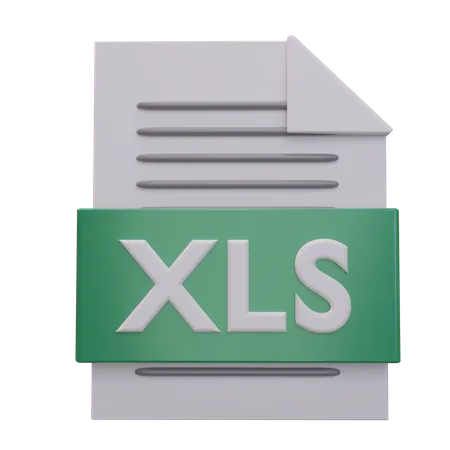 Xls File  3D Icon