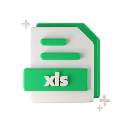 Xls File  3D Icon