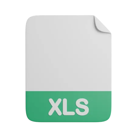 Xls File  3D Icon