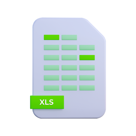 Xls File  3D Illustration