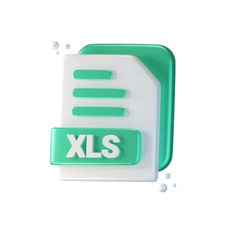 Xls File  3D Icon