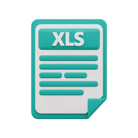 Xls file 3D Icon