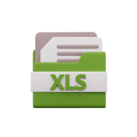 Xls File 3D Icon