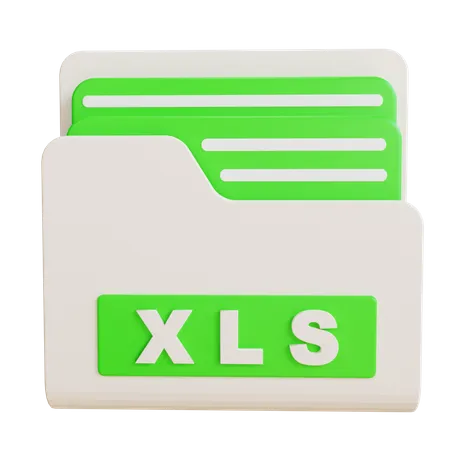 XLS Folder  3D Icon