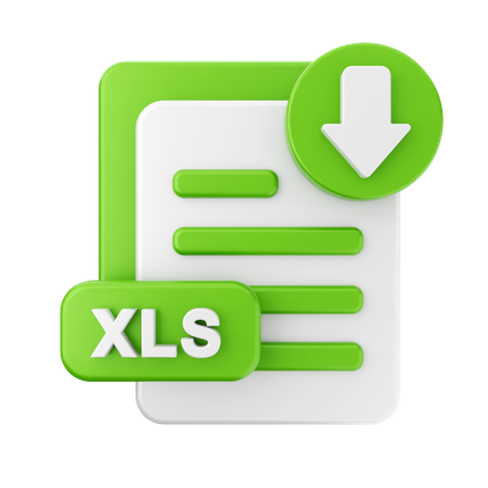 Xls herunterladen  3D Icon