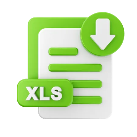 Xls herunterladen  3D Icon